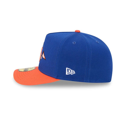 Pictured is this MLB Cartoon New York Mets 59FIFTY A-Frame Fitted cap in blue. 6