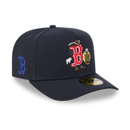 MLB Cartoon Boston Red Sox Navy 59FIFTY A-Frame Fitted Cap NEC EU