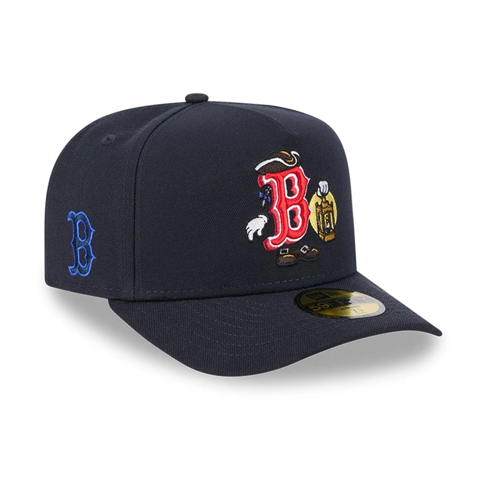 MLB Cartoon Boston Red Sox Navy 59FIFTY A-Frame Fitted Cap | NEC EU