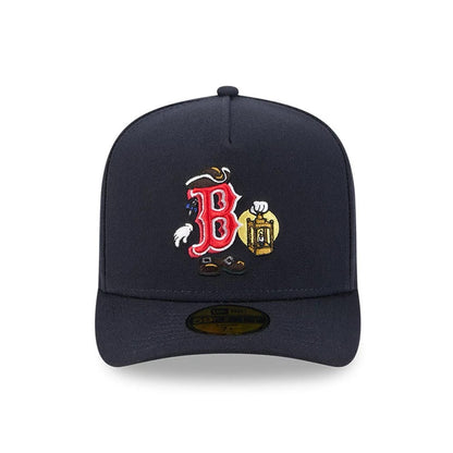 This is a Boston Red Sox MLB Cartoon Navy 59FIFTY A-Frame Fitted Cap 3