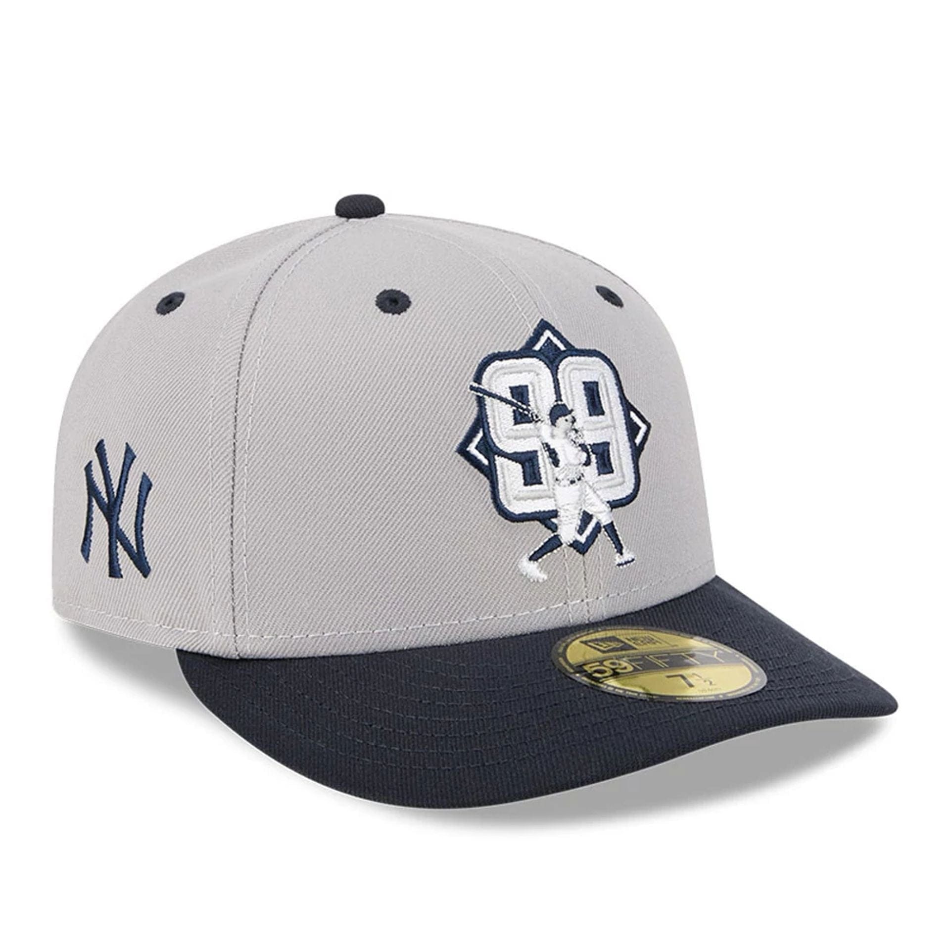 This is a New York Yankees MLB Player Grey 59FIFTY Fitted Cap 1