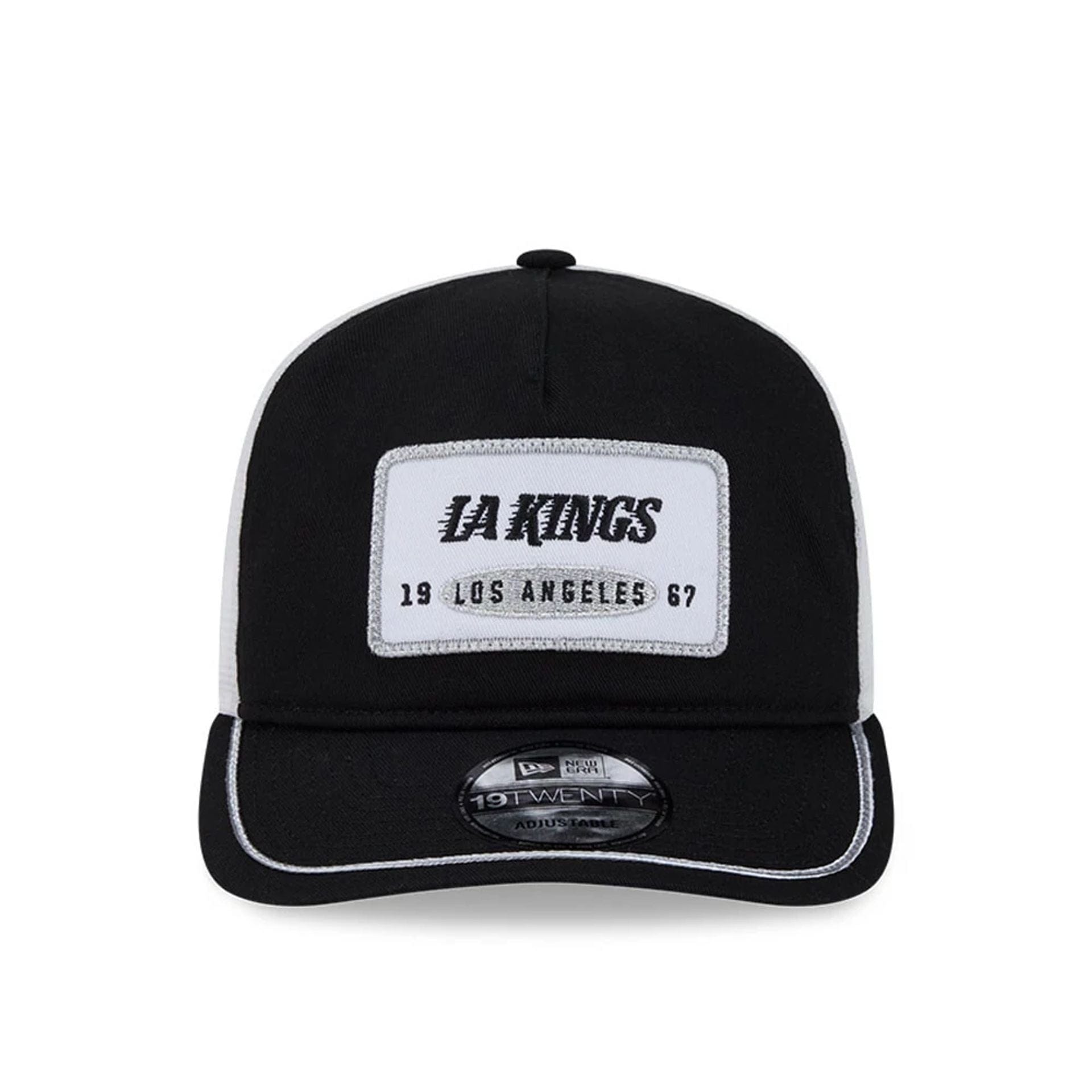 This is a LA Kings NHL Emblem Patch Black 19TWENTY Adjustable Cap 3