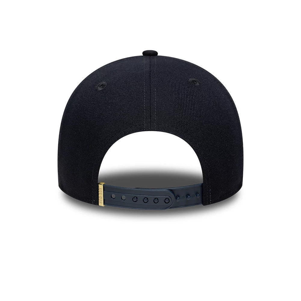 Pictured is this MLB Emblem Detroit Tigers 9FORTY M-Crown A-Frame cap in navy. 5