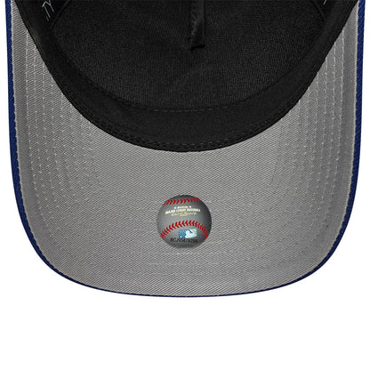 Pictured is this MLB Emblem LA Dodgers 9FORTY M-Crown A-Frame cap in dark blue. 2