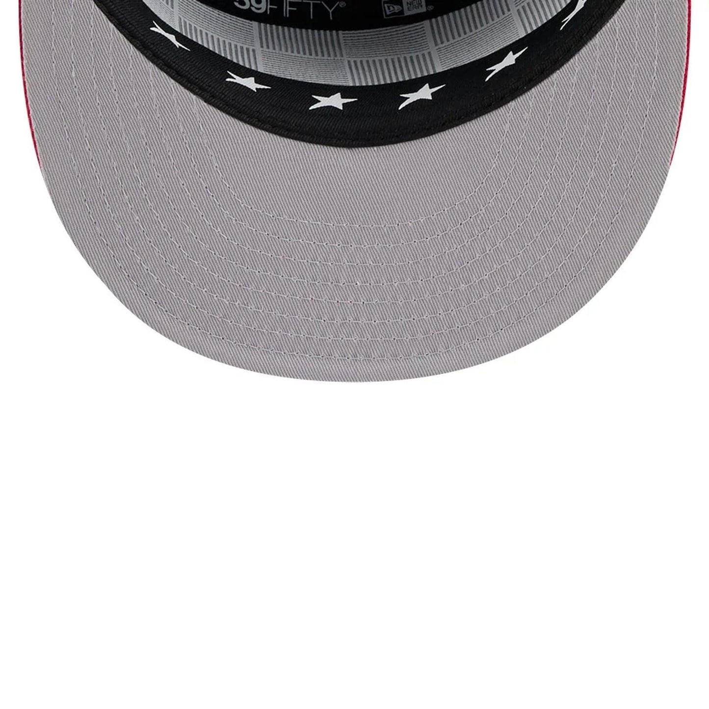 This is a Texas Rangers MLB 2025 All Star Game Dark Blue Split Panel 59FIFTY Fitted Cap 2