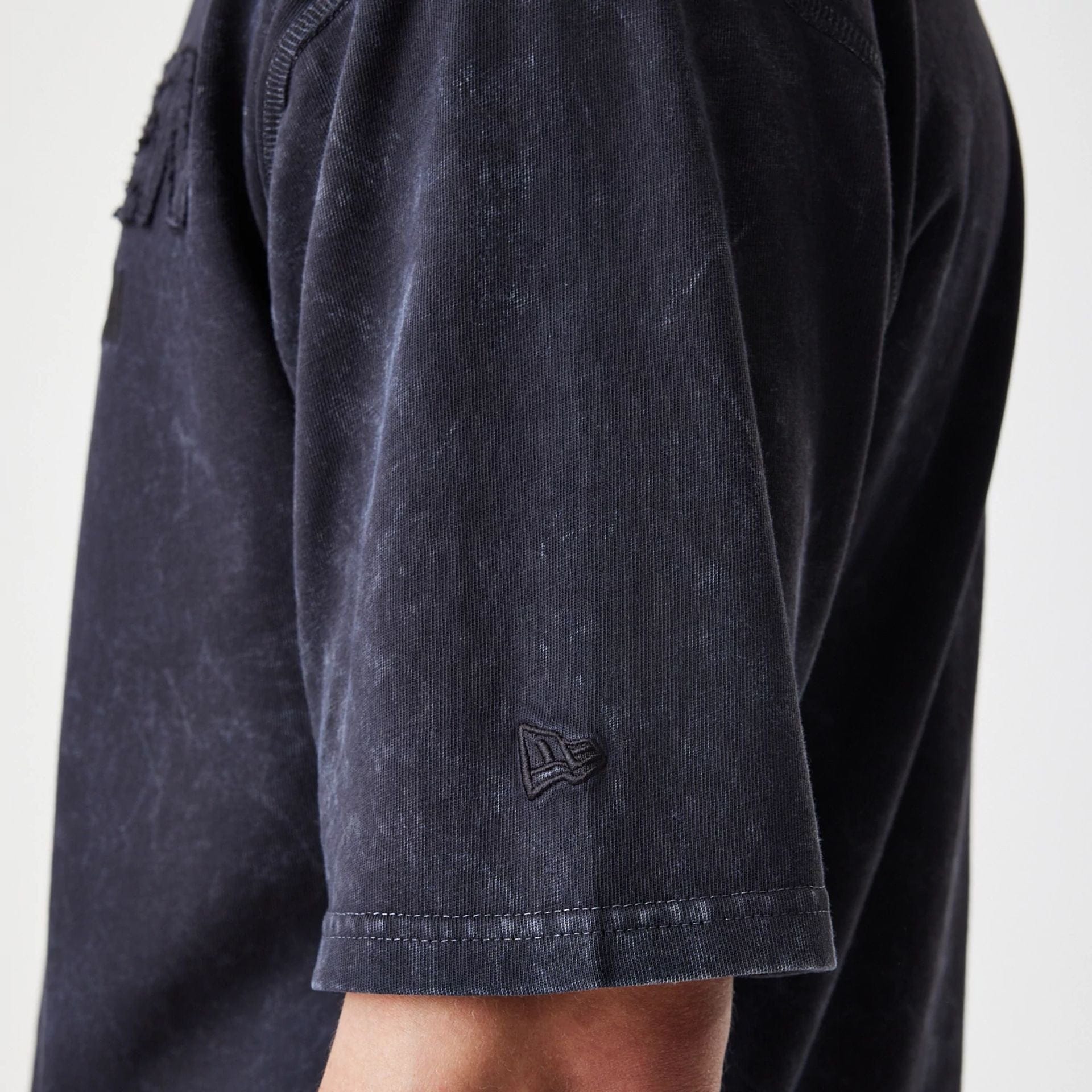 The Male model is wearing McLaren Racing Washed Black Oversized T-Shirt  5