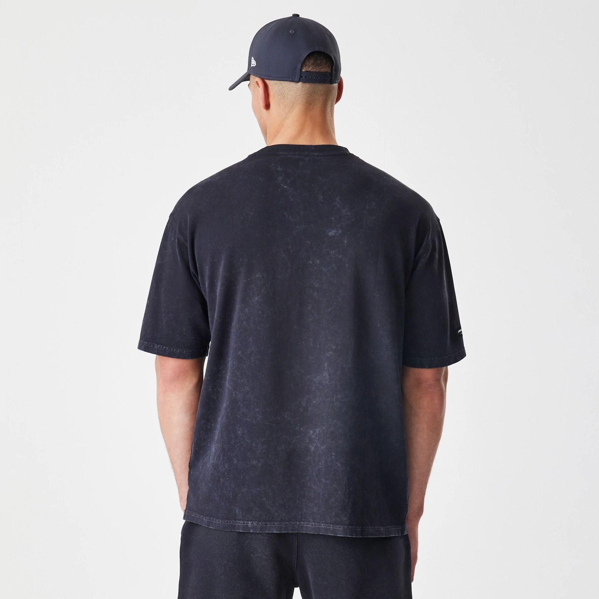 The Male model is wearing McLaren Racing Washed Black Oversized T-Shirt  2