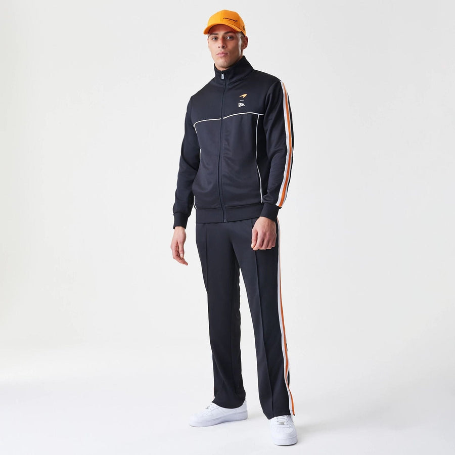 The Male model is wearing McLaren Racing Poly Black Track Jacket  7
