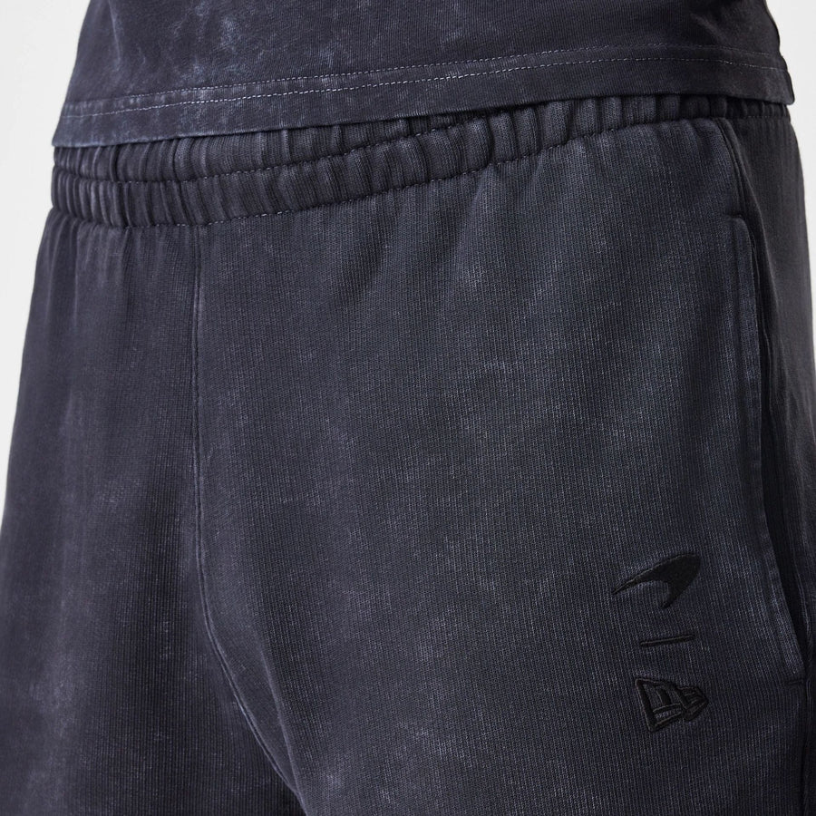 The Male model is wearing McLaren Racing Washed Black Shorts  5