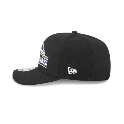 This is a Baltimore Ravens NFL Sated Black 9SEVENTY Stretch Snap Adjustable Cap 5