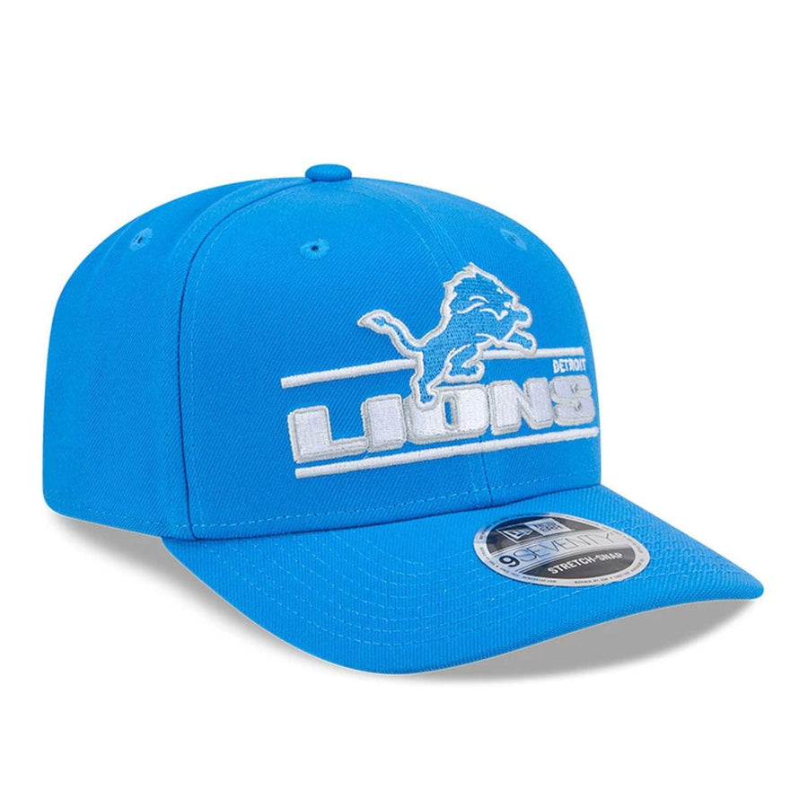 This is a Detroit Lions NFL Sated Blue 9SEVENTY Stretch Snap Adjustable Cap 4