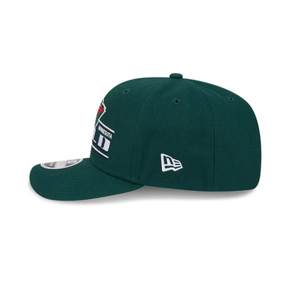 This is a Minnesota Wild NHL Stated Dark Green 9SEVENTY Stretch Snap Adjustable Cap 6