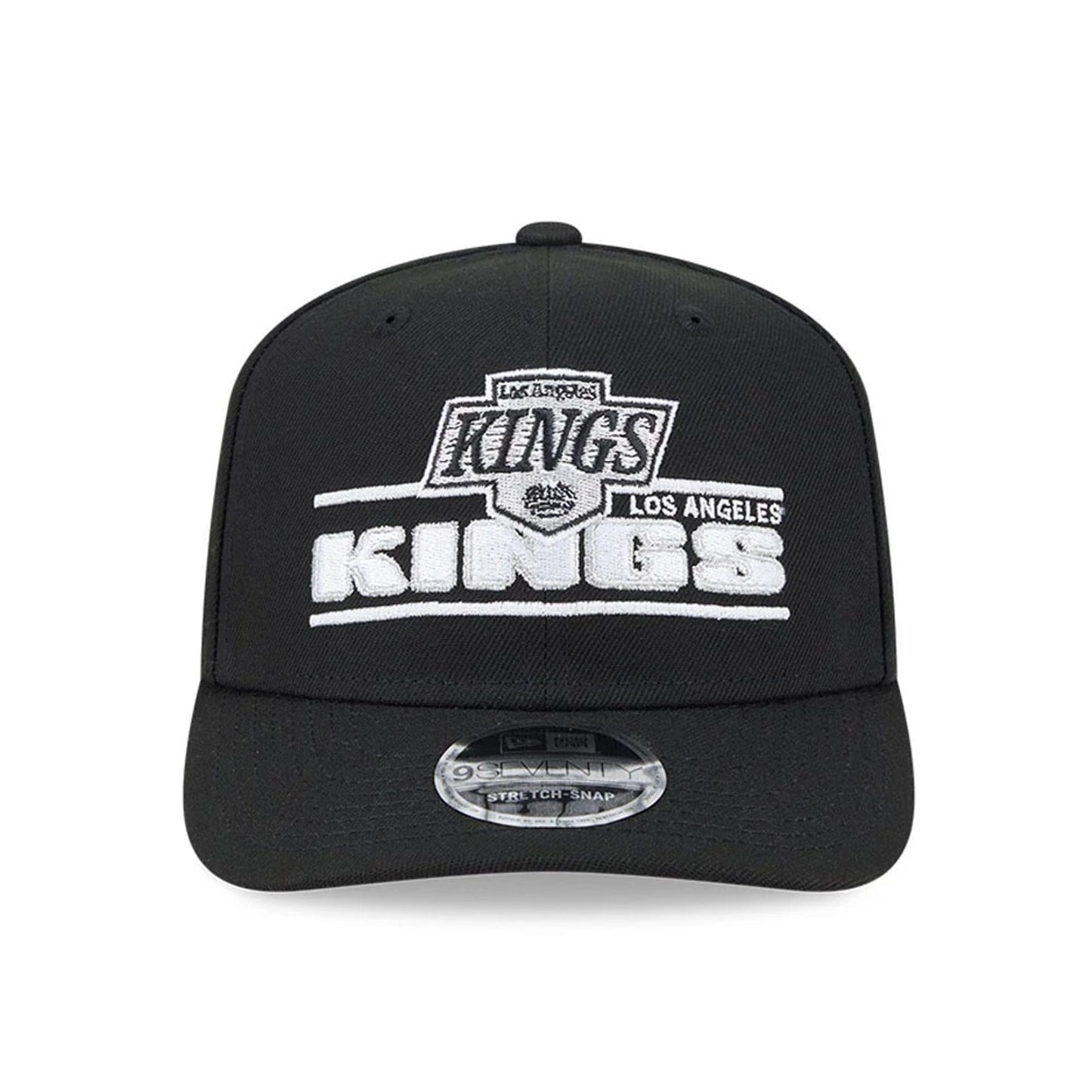 This is a LA Kings NHL Stated Black 9SEVENTY Stretch Snap Adjustable Cap 3