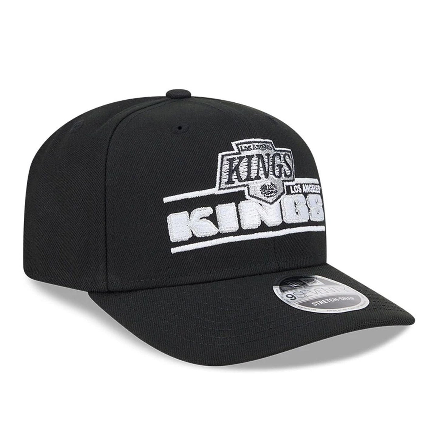 This is a LA Kings NHL Stated Black 9SEVENTY Stretch Snap Adjustable Cap 4