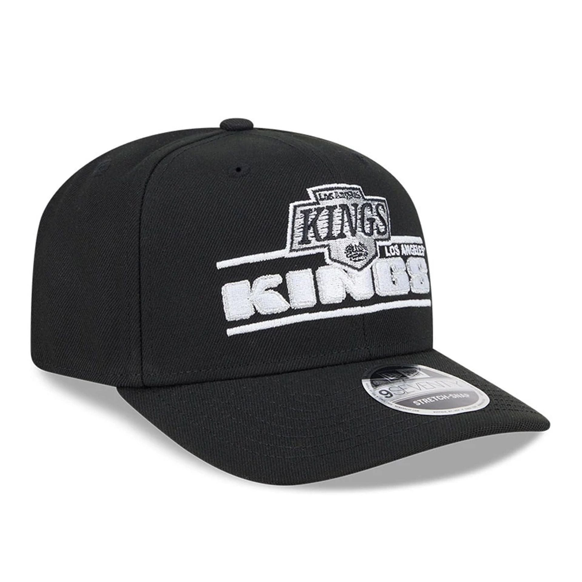 This is a LA Kings NHL Stated Black 9SEVENTY Stretch Snap Adjustable Cap 4