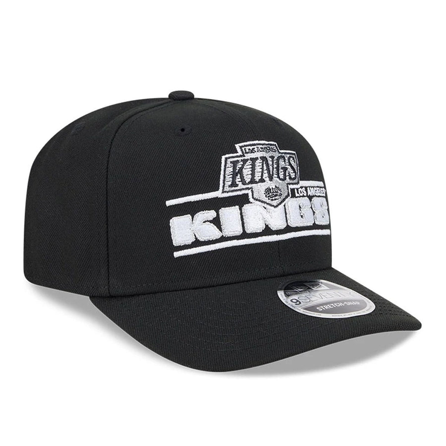 This is a LA Kings NHL Stated Black 9SEVENTY Stretch Snap Adjustable Cap 4
