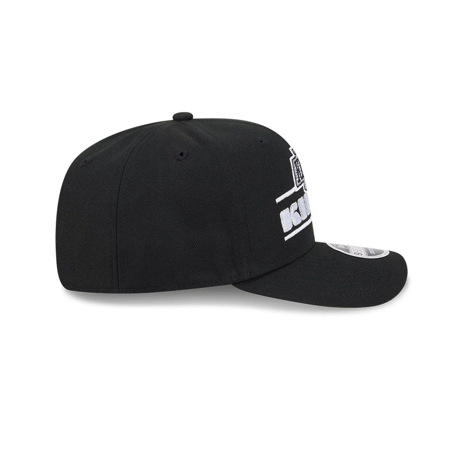 This is a LA Kings NHL Stated Black 9SEVENTY Stretch Snap Adjustable Cap 6