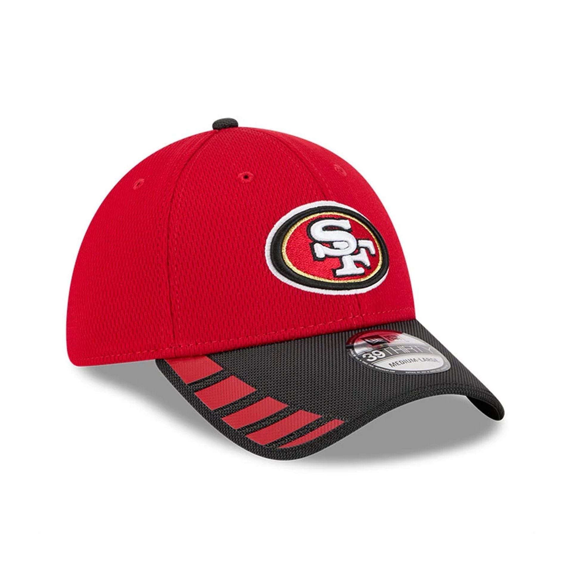 This is a San Francisco 49ers NFL Visor Hit Red 39THIRTY Stretch Fit Cap 3