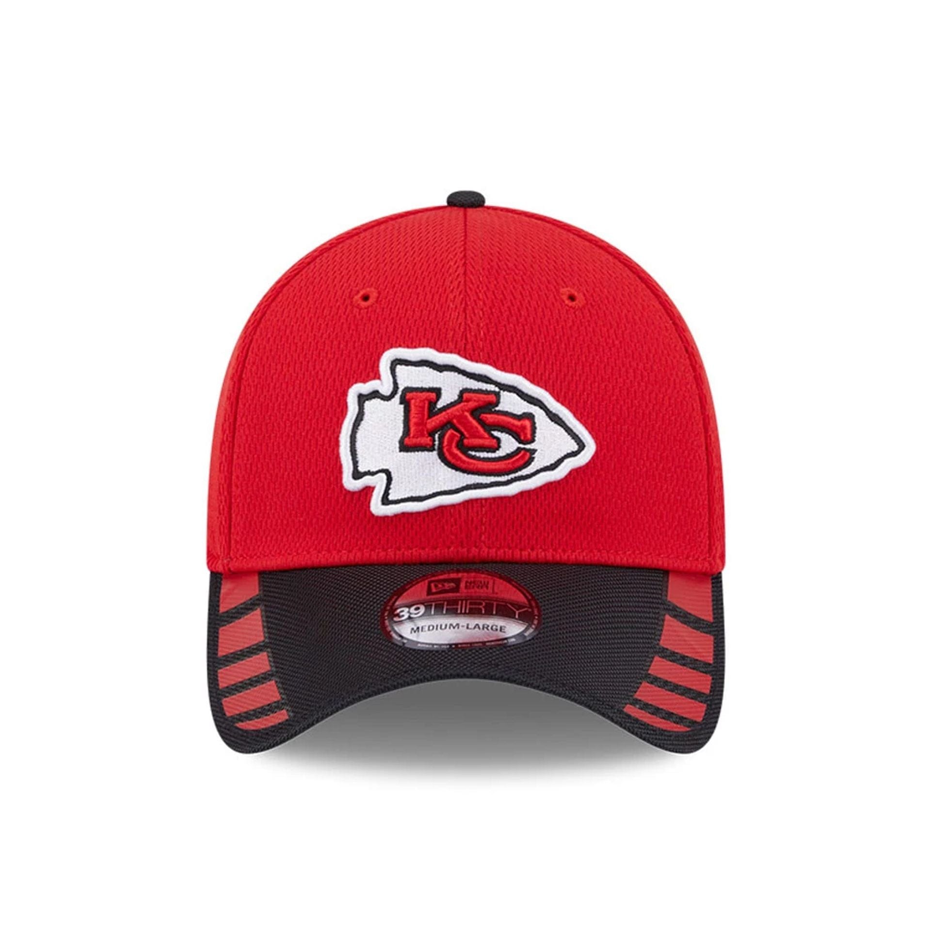 This is a Kansas City Chiefs NFL Visor Hit Red 39THIRTY Stretch Fit Cap 2