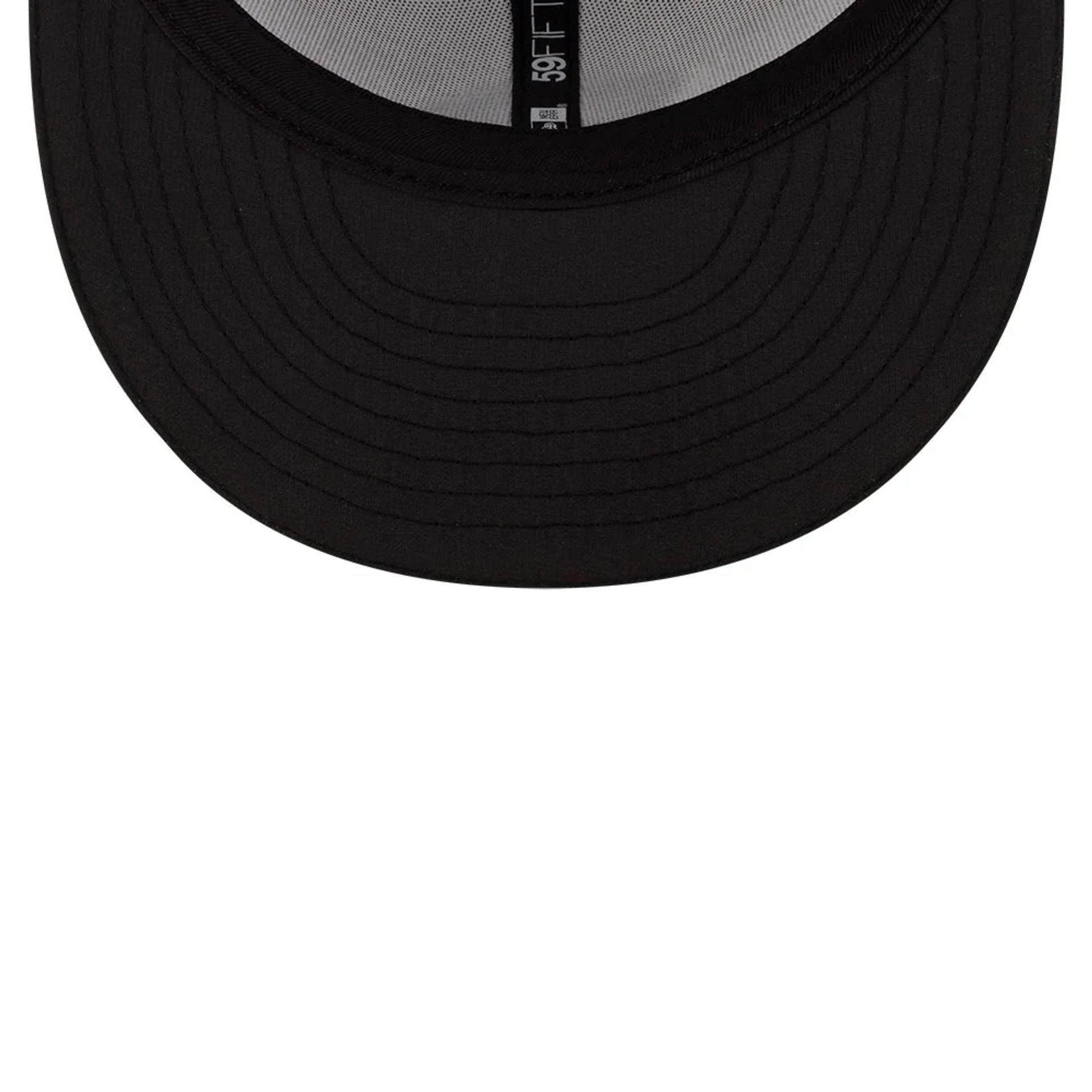 This is a Jacksonville Jaguars NFL Training 2025 White 59FIFTY Fitted Cap 6