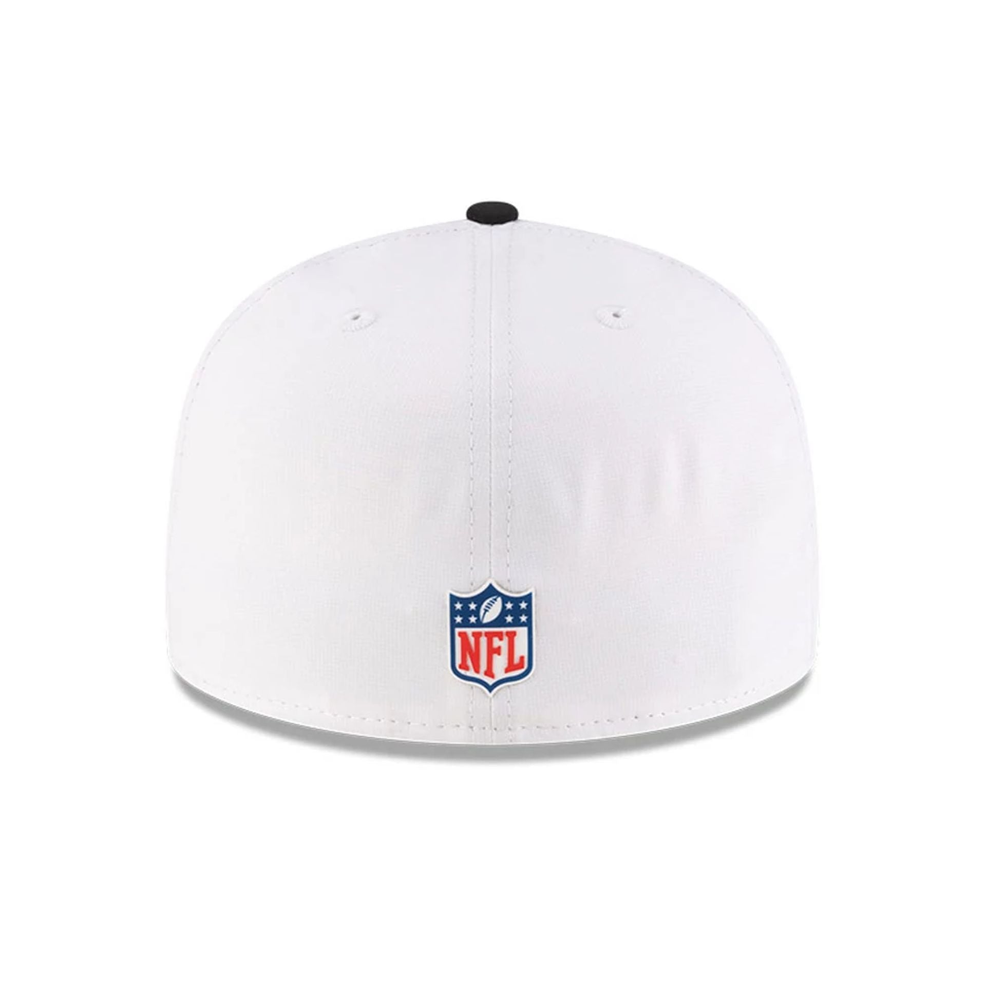 This is a Jacksonville Jaguars NFL Training 2025 White 59FIFTY Fitted Cap 7