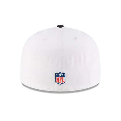 This is a Jacksonville Jaguars NFL Training 2025 White 59FIFTY Fitted Cap 7