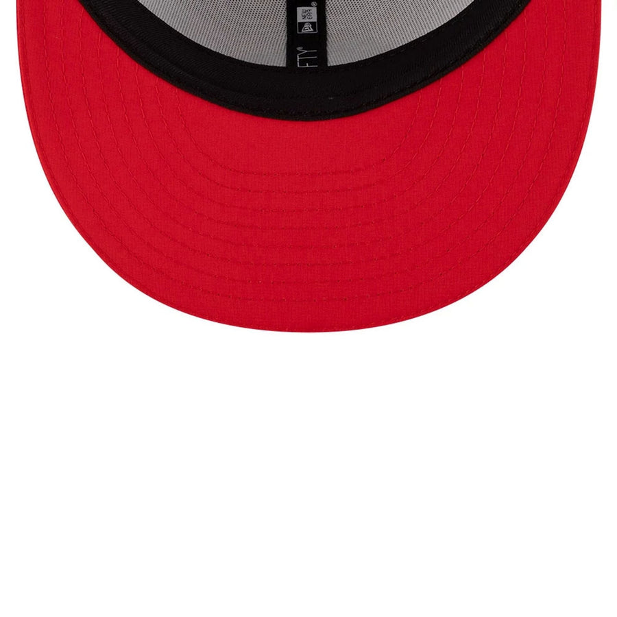 This is a Kansas City Chiefs NFL Training 2025 White 59FIFTY Fitted Cap 6