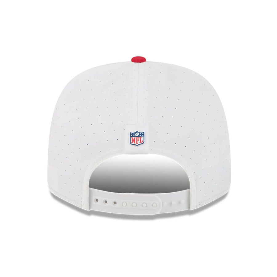 This is a Kansas City Chiefs NFL Training 2025 White 9SEVENTY Stretch Snap Adjustable Cap 6