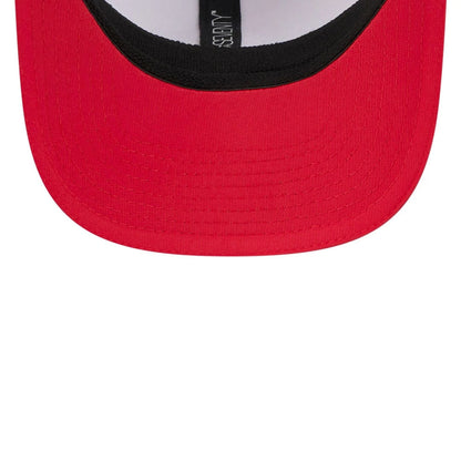 This is a Kansas City Chiefs NFL Training 2025 White 9SEVENTY Stretch Snap Adjustable Cap 7