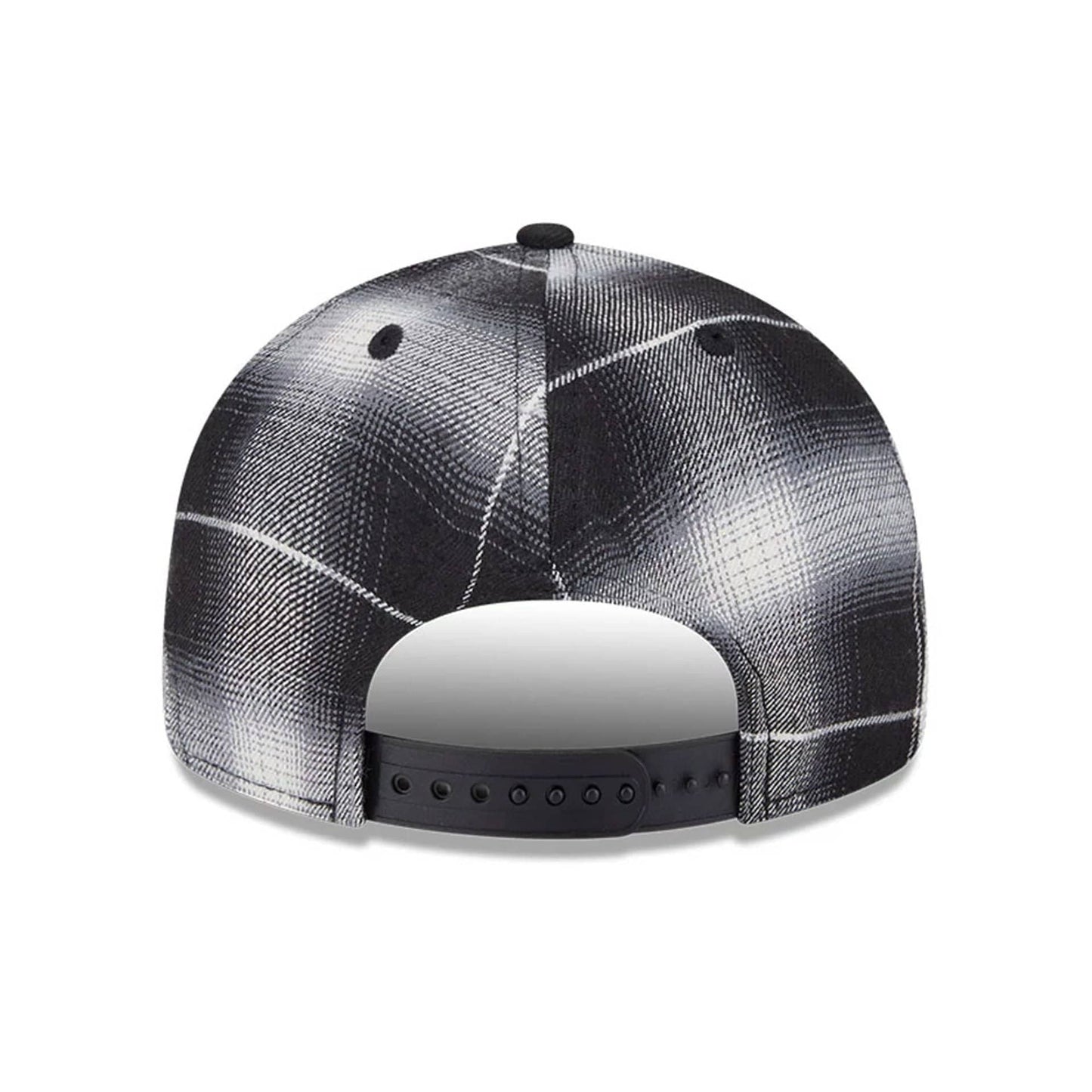 This is a Detroit Tigers MLB Plaid Black Retro Crown 9FIFTY Snapback Adjustable Cap 7