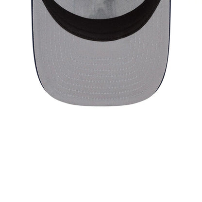 This is a LA Dodgers Satin Pinstripe Dark Blue 9FIFTY A-Frame Adjustable Cap 2