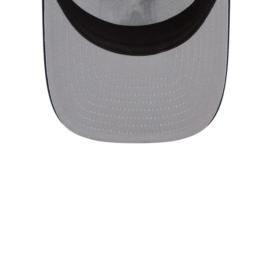 This is a LA Dodgers Satin Pinstripe Dark Blue 9FIFTY A-Frame Adjustable Cap 2