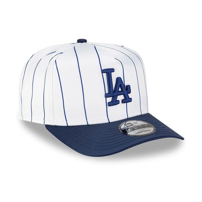 This is a LA Dodgers Satin Pinstripe Dark Blue 9FIFTY A-Frame Adjustable Cap 4