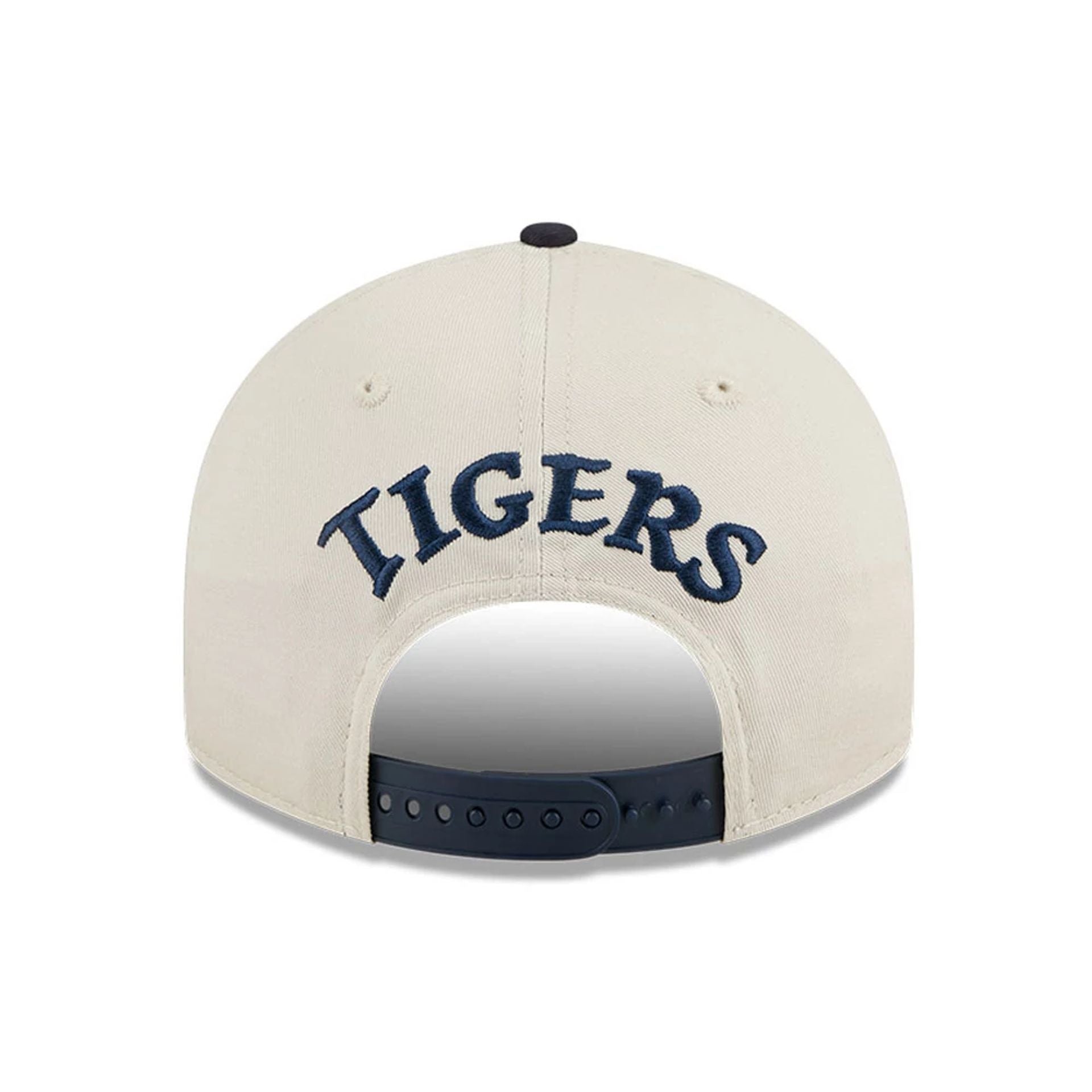 This is a Detroit Tigers MLB Scatter Light Beige Retro Crown 9FIFTY Adjustable Cap 5