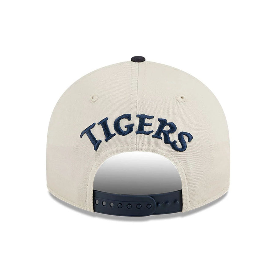 This is a Detroit Tigers MLB Scatter Light Beige Retro Crown 9FIFTY Adjustable Cap 5