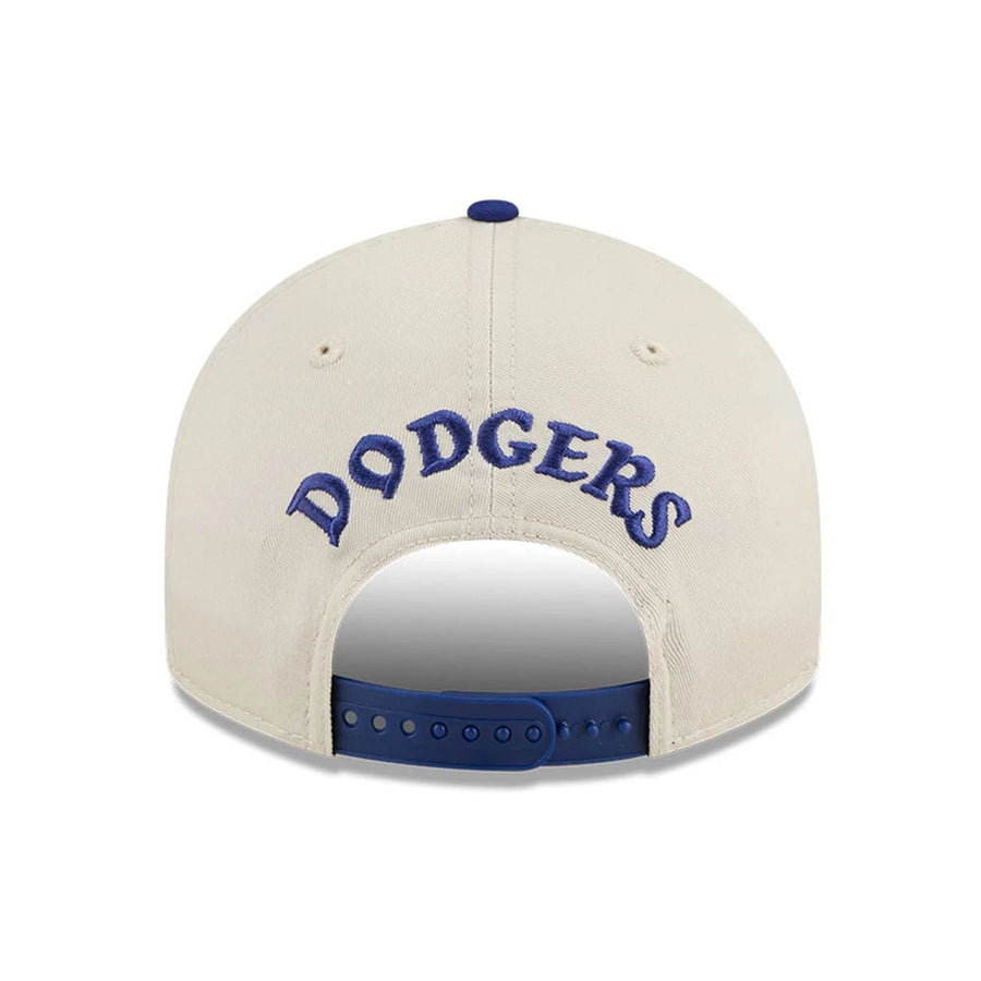 This is a Brooklyn Dodgers MLB Scatter Cream Retro Crown 9FIFTY Adjustable Cap 5