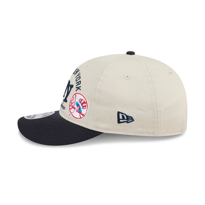 This is a New York Yankees MLB Scatter Cream Retro Crown 9FIFTY Adjustable Cap 7