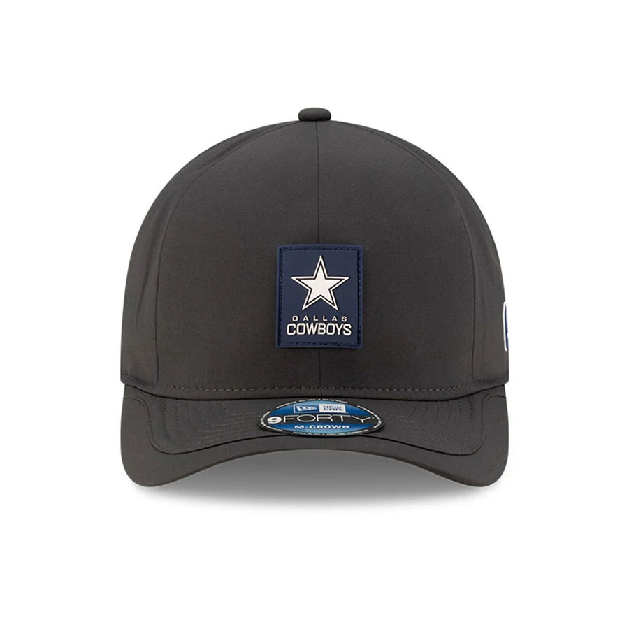 This is a Dallas Cowboys NFL Sideline 2025 Charcoal 9FORTY M-Crown Adjustable Cap 3