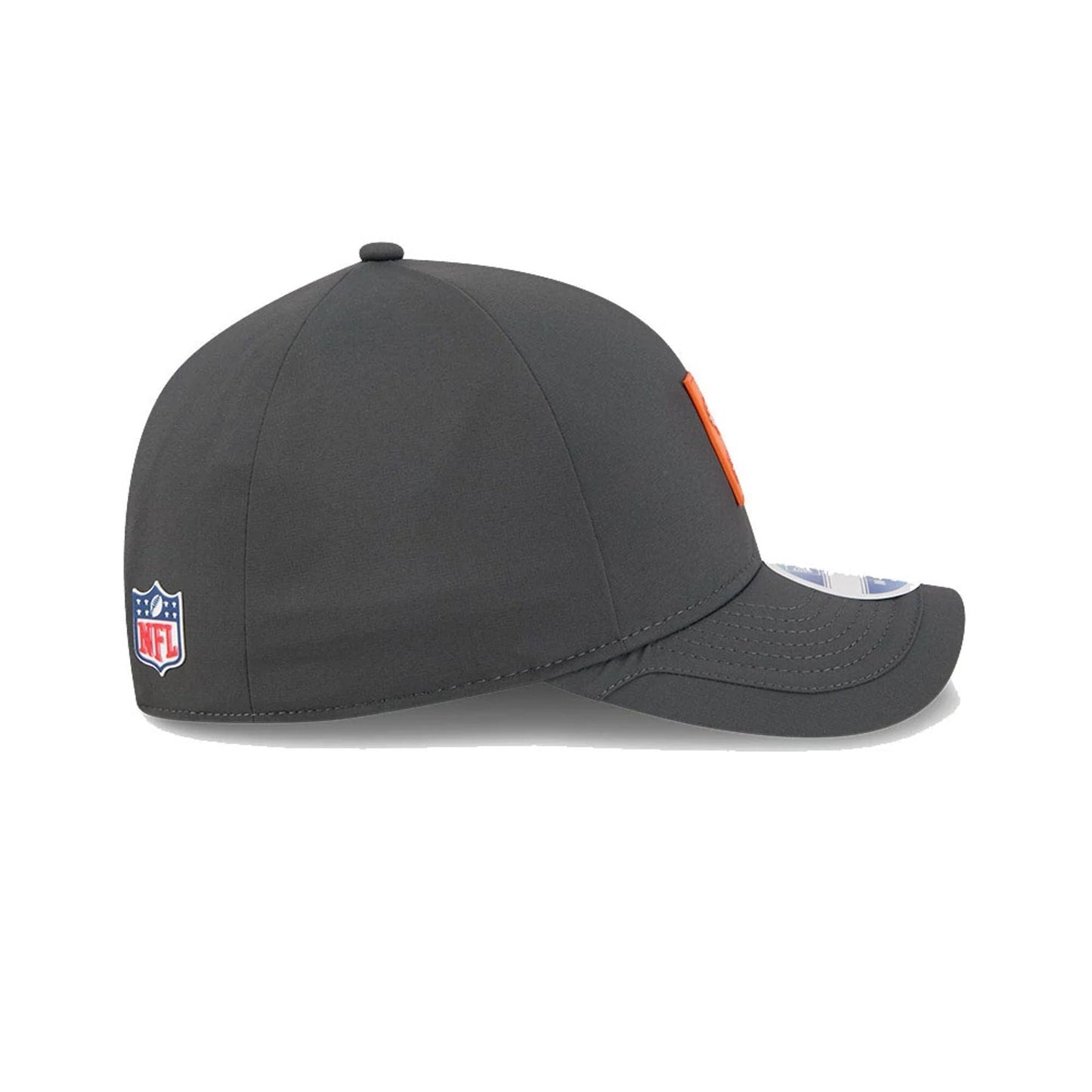 This is a Denver Broncos NFL Sideline 2025 Charcoal 9FORTY M-Crown Adjustable Cap 6