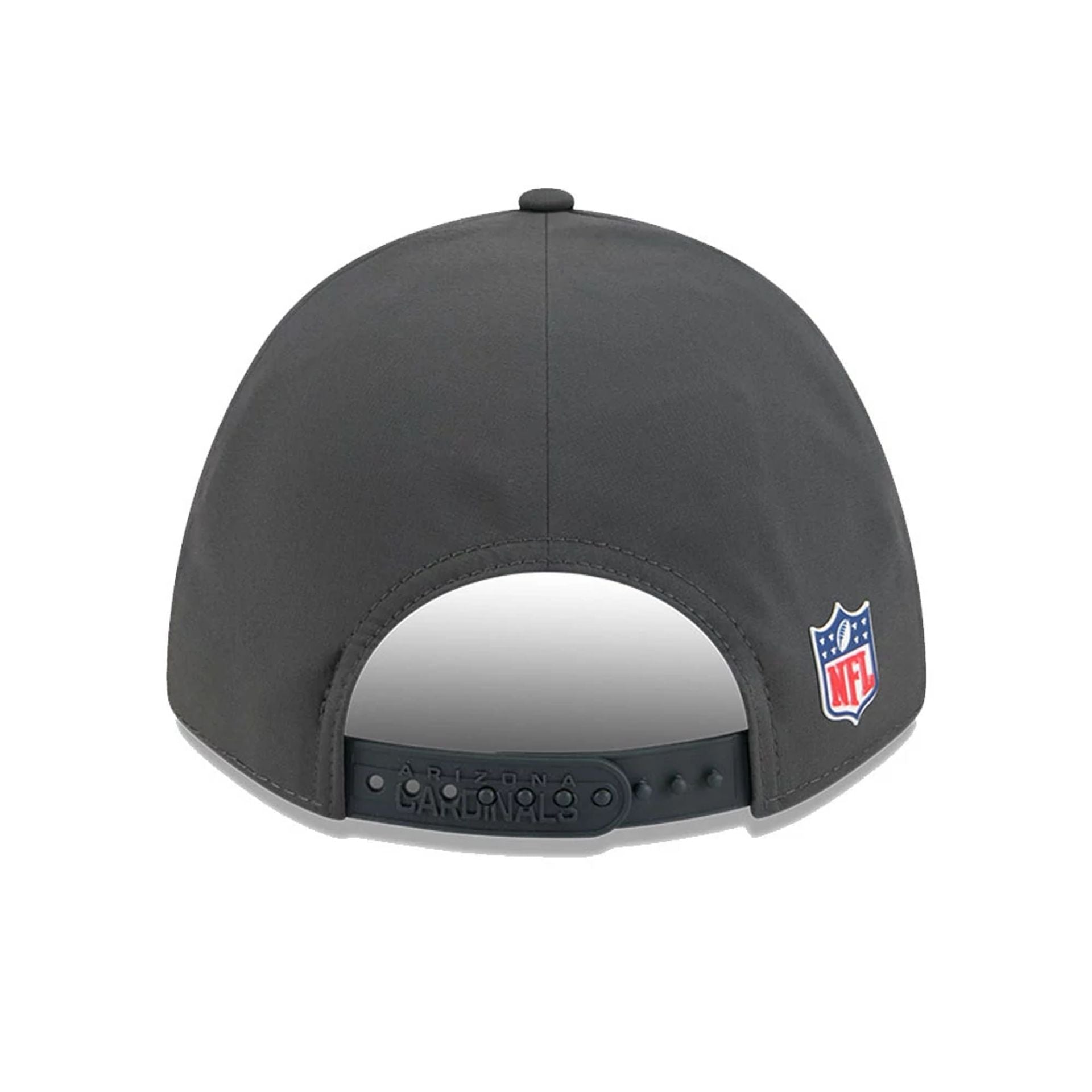 This is a Arizona Cardinals NFL Sideline 2025 Charcoal 9FORTY M-Crown Adjustable Cap 6