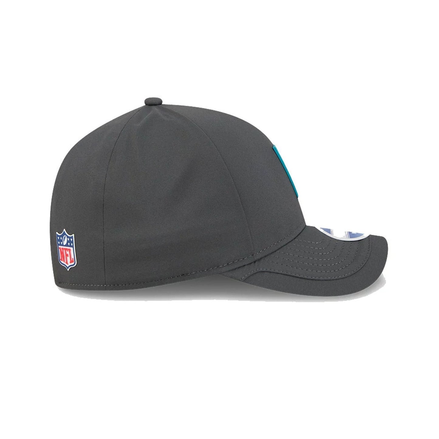 This is a Jacksonville Jaguars NFL Sideline 2025 Charcoal 9FORTY M-Crown Adjustable Cap 6