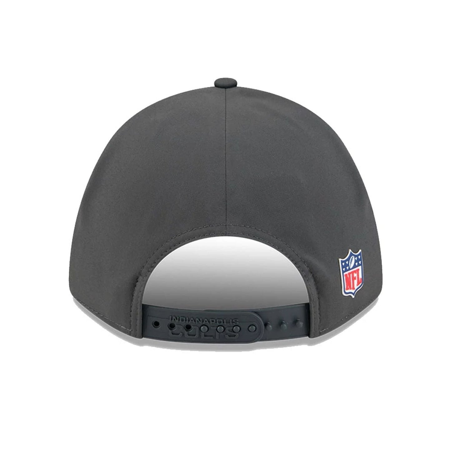 This is a Indianapolis Colts NFL Sideline 2025 Charcoal 9FORTY M-Crown Adjustable Cap 7