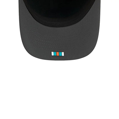 This is a Miami Dolphins NFL Sideline 2025 Charcoal 9FORTY M-Crown Adjustable Cap 2