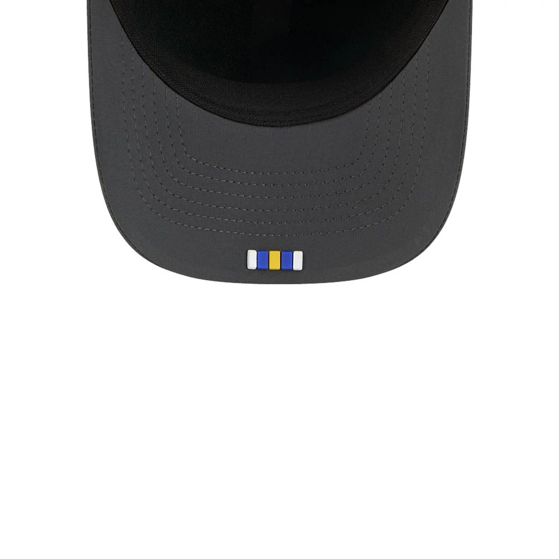 This is a LA Rams NFL Sideline 2025 Charcoal 9FORTY M-Crown Adjustable Cap 2