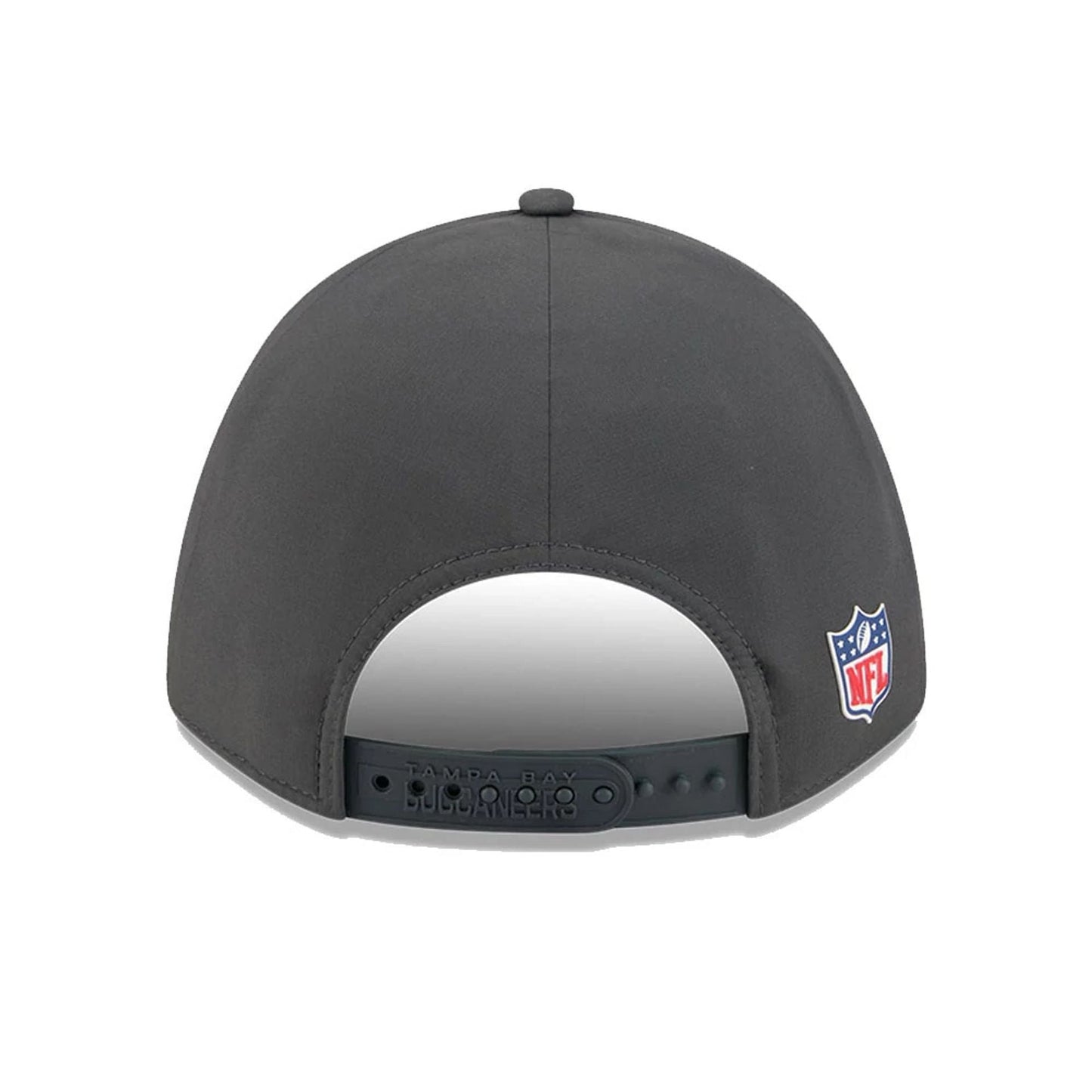 This is a Tampa Bay Buccaneers NFL Sideline 2025 Charcoal 9FORTY M-Crown Adjustable Cap 7