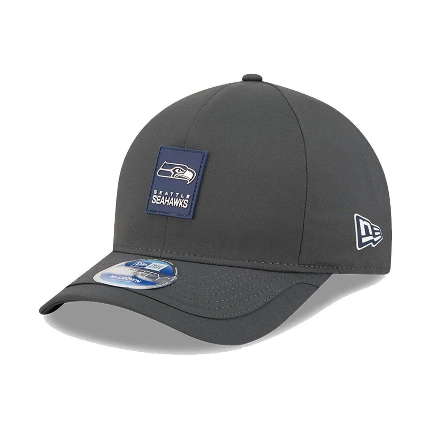 This is a Seattle Seahawks NFL Sideline 2025 Charcoal 9FORTY M-Crown Adjustable Cap 1