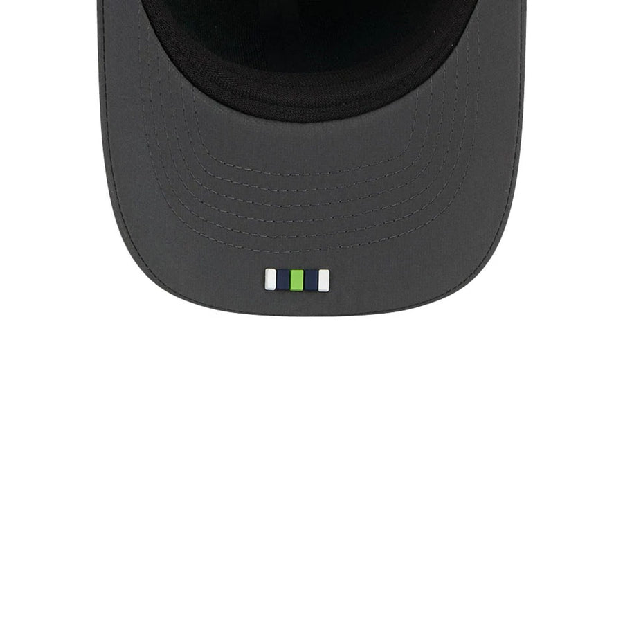 This is a Seattle Seahawks NFL Sideline 2025 Charcoal 9FORTY M-Crown Adjustable Cap 2