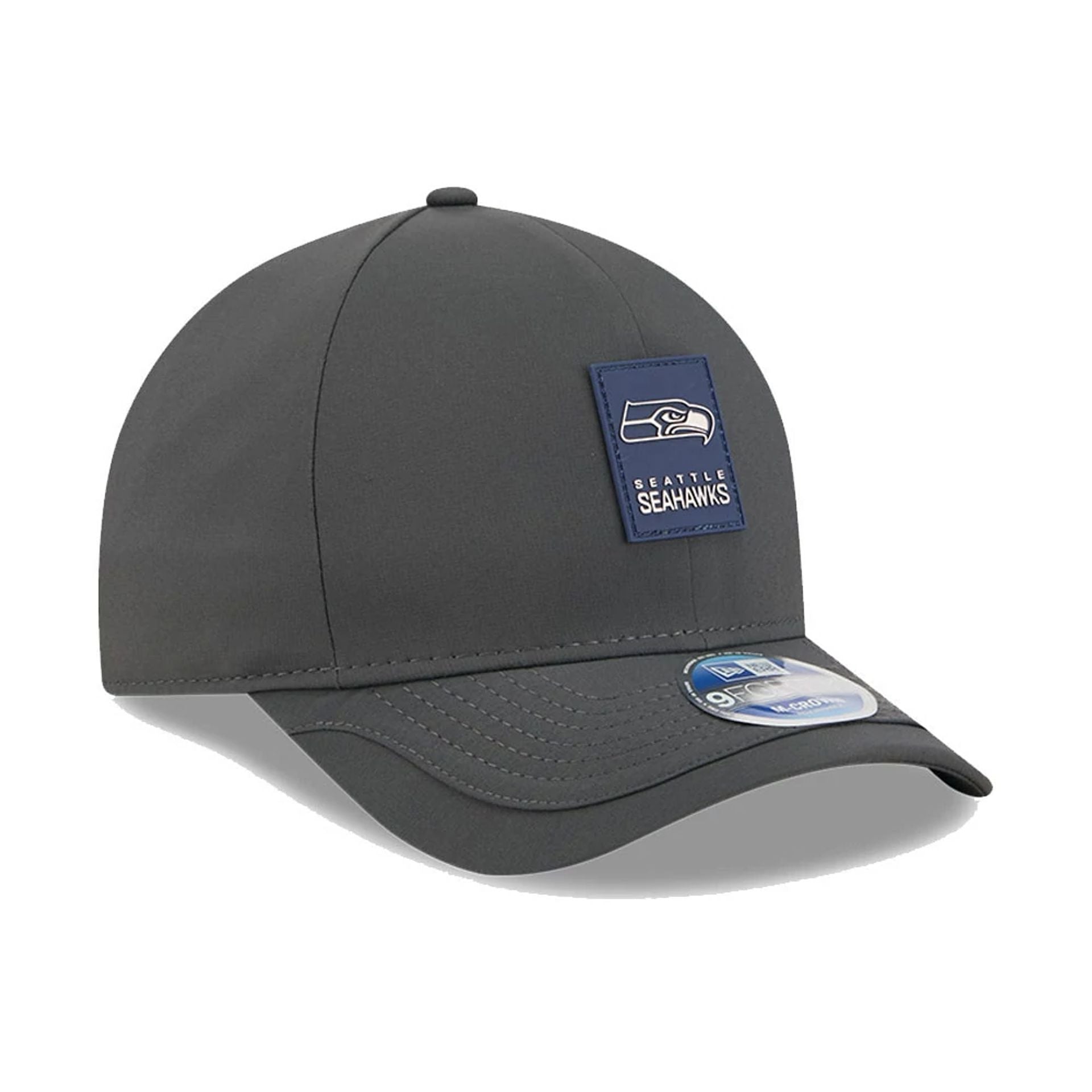 This is a Seattle Seahawks NFL Sideline 2025 Charcoal 9FORTY M-Crown Adjustable Cap 4