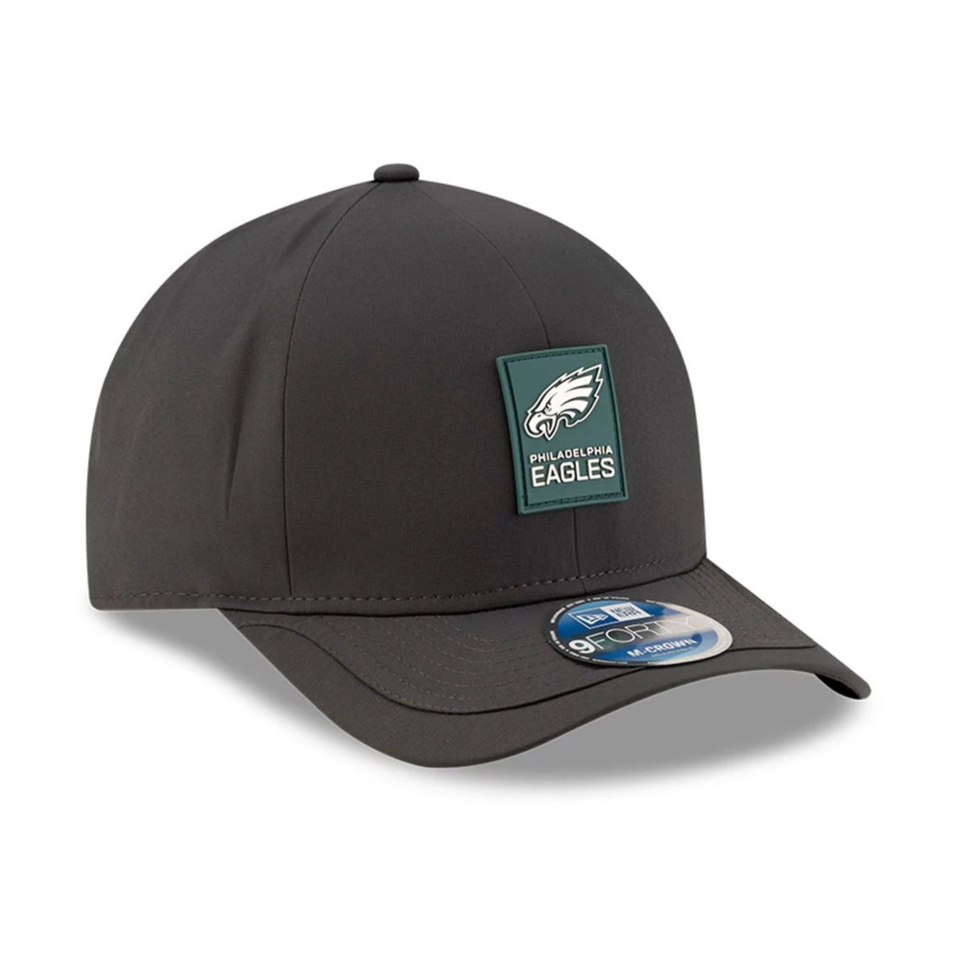 This is a Philadelphia Eagles NFL Sideline 2025 Charcoal 9FORTY M-Crown Adjustable Cap 3