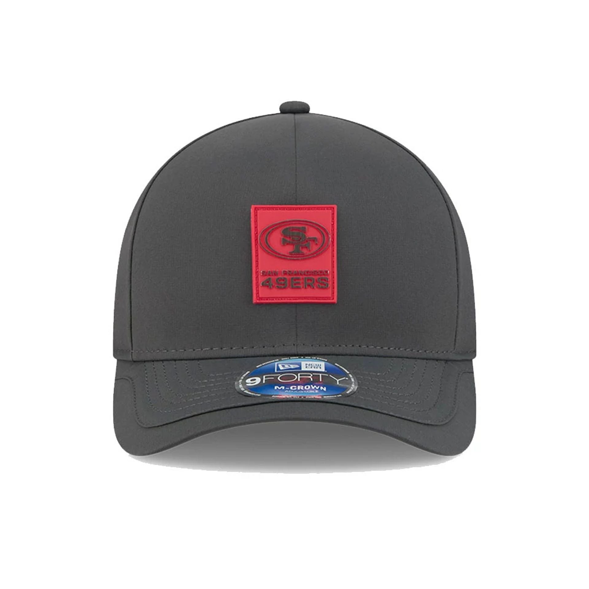 This is a San Francisco 49ers NFL Sideline 2025 Charcoal 9FORTY M-Crown Adjustable Cap 3
